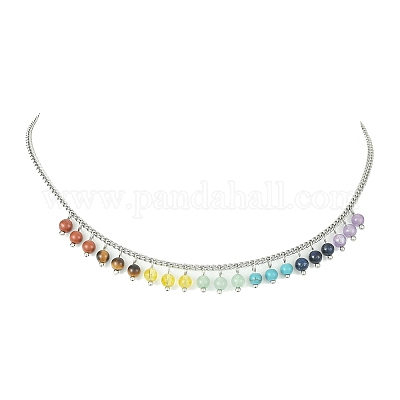 40 Perles Chakra En Pierres Naturelles Et Synthétiques - 15-42 Mm, Pour Fabriquer Bracelets, Colliers, Bijoux De Guérison énergétique