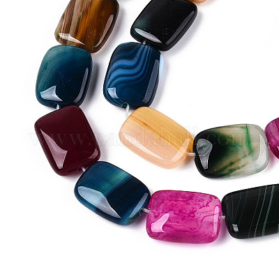 Природный агат бисер нитей G-N356-03A-13-1