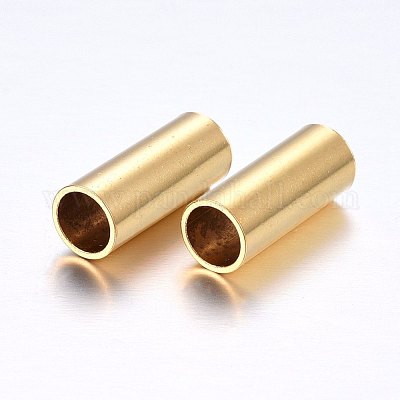 Трубчатые бусины из нержавеющей стали 304 STAS-O098-08G-1