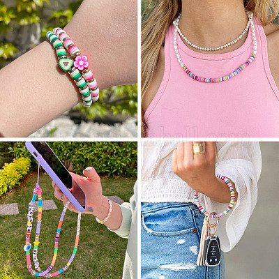 10 нити 10 стиля нити из полимерной глины ручной работы CLAY-TA0001-75-1