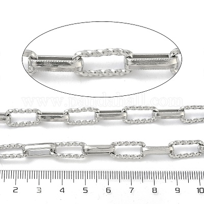 Изготовленные вручную цепочки из нержавеющей стали 304 в виде прямоугольников с витыми концами&nbsp;STAS-F341-06P-1