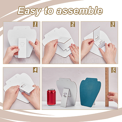 Бархатные ожерелья в форме бюста ODIS-WH0043-159G-1