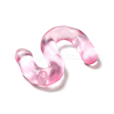 Подвески с алфавитом из прозрачной смолы RESI-C028-02S-1