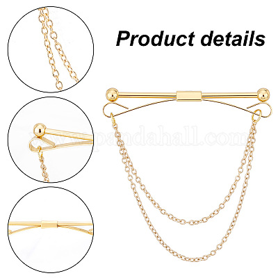 4 шт. 4 стильных латунных подвесных цепочек AJEW-PH0011-16-1