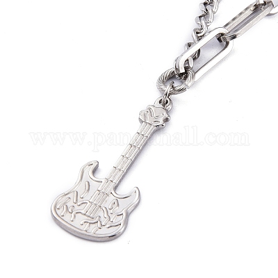 Двухслойные ожерелья из нержавеющей стали марки 304 NJEW-M181-07P-1