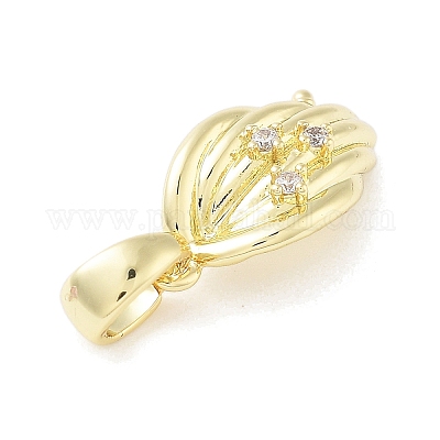 Латунные микро проложить кубического циркония подвески KK-F877-19G-1