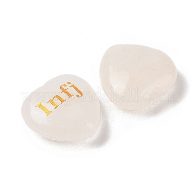 Натуральный кварцевый кристалл с гравировкой сердца G-K353-05C-1