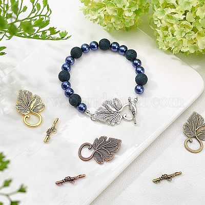 Сплавочные застежка тоггл тибетского стиля TIBE-FH0001-03-FF-1