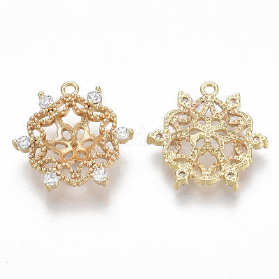 Латунный микро-паве кубический цирконий KK-S356-042G-NF-1