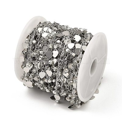 Латунные цепи в форме сердца с покрытием стойки CHC-A007-13P-1