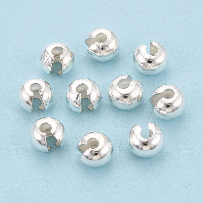 925 обжимные бусины из стерлингового серебра&nbsp;STER-T008-37S-01-1