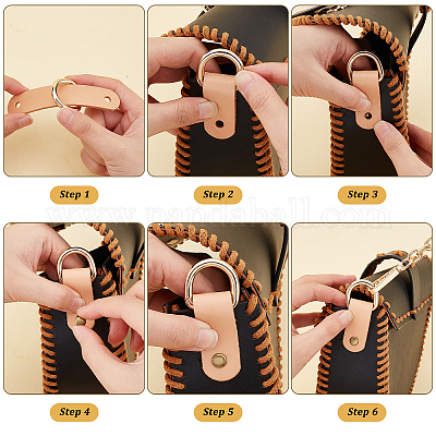 5шт. 5-х стильная кожаная ручка для сумки&nbsp;FIND-WR0005-14-1