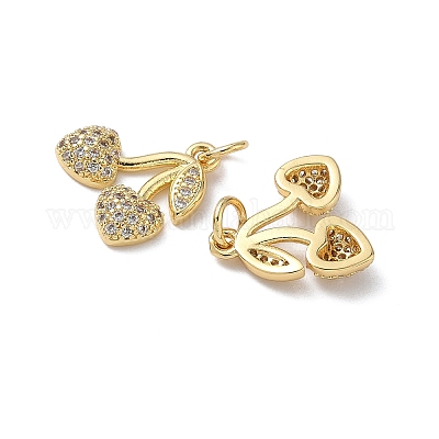 Латунные микро проложить кубического циркония подвески KK-H522-02E-G-1