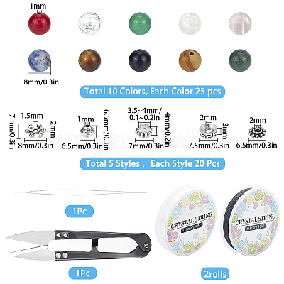 Наборы для изготовления эластичных браслетов своими руками DIY-SC0013-71-1