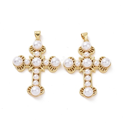 Подвески из искусственного жемчуга KK-G453-16G-1