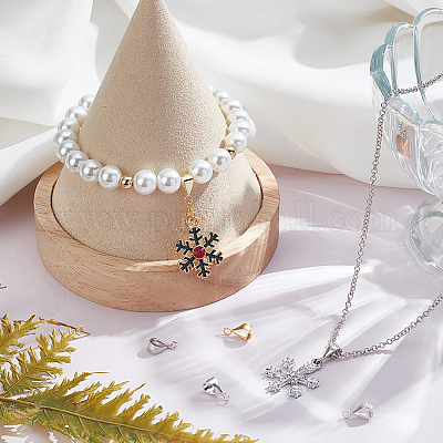 6 шт. 3-х цветные 925-х трубчатые дужки из стерлингового серебра STER-SC0001-20-1