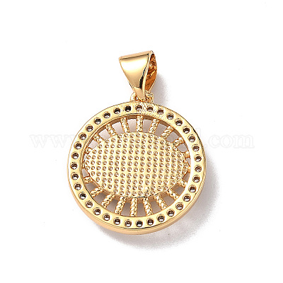 Подвески лэмпворк от сглаза с прозрачным фианитом ZIRC-L102-11G-03-1