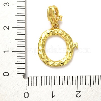 Реечное покрытие латунь микро паве кубический цирконий европейские подвески с подвесками KK-L210-015G-O-1