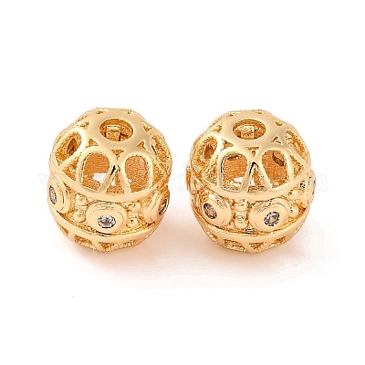 Латунные микропаве из прозрачного кубического циркония KK-S389-15G-1