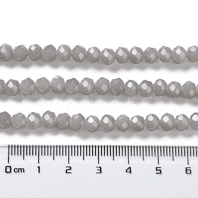 Запекание расписных стеклянных бусин с имитацией нефрита X-DGLA-A034-J6MM-A43-1