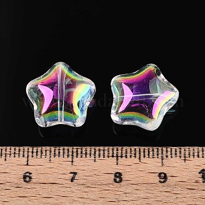 Гальванические стеклянные бусины EGLA-T021-18-1