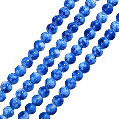 2 прядь непрозрачные стеклянные бусины GLAA-SZ0001-50J-1