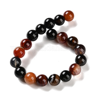 Натуральные полосатые агатовые / полосатые агатовые бусинки G-Z060-A01-C13-1