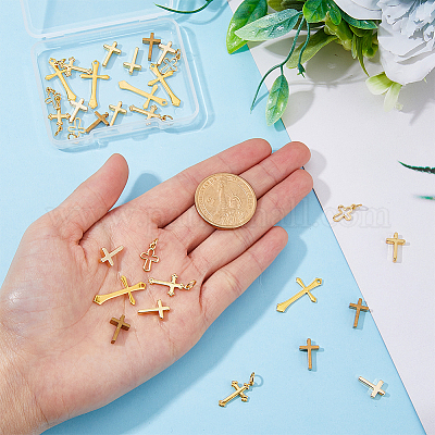 36 шт. 6 стильных долговечных латунных подвесок с покрытием KK-FH0005-19-1