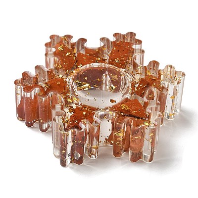 Формы для подсвечников из натуральной красной яшмы и смолы DJEW-H012-02C-1