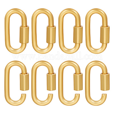 8 шт. подвески-замки с винтовым карабином из сплава FIND-UN0003-31G-1