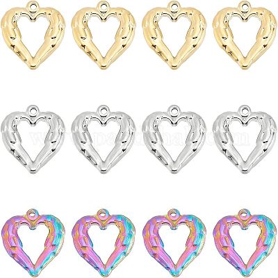 12 шт. 3-цветное вакуумное покрытие PVD из нержавеющей стали 304 STAS-UN0024-63-1