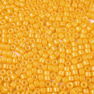 Непрозрачный стеклянный бисер с краской для выпечки SEED-T008-02E-1