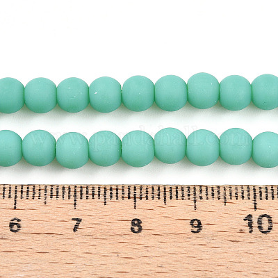 Непрозрачное стекло бисер нитей GLAA-T032-P6mm-MD12-1