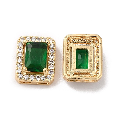 Кубический цирконий из латуни с паве из стеклянных многожильных звеньев KK-G465-53G-02-1