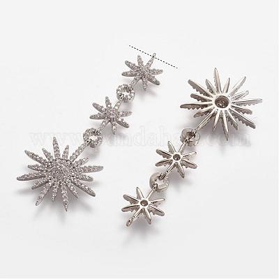 Латунные микро проложить кубического циркония подвески ZIRC-N025-63P-1