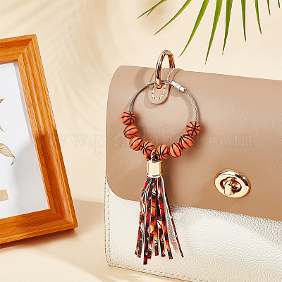 Подвески из искусственной кожи с кисточками AJEW-WH20011-20C-1