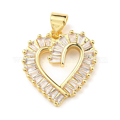 Покрытие стойки латунь микропаве прозрачные подвески из кубического циркония KK-F861-01G-1