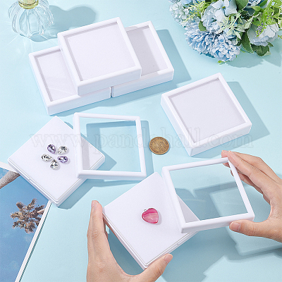 Квадратные пластиковые ящики для хранения алмазов CON-WH0095-50B-1