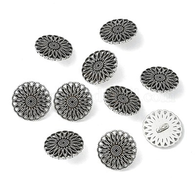 Пуговицы с Хвостовиком Тибетского Cтиля TIBE-R179-AS-LF-1