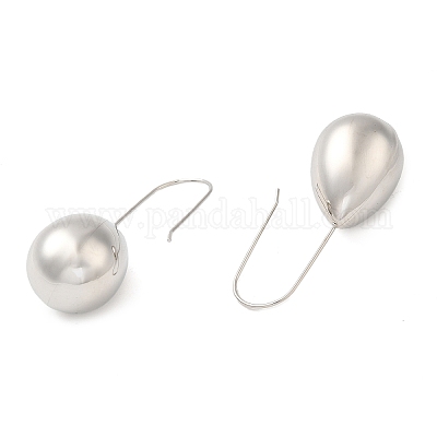 Серьги-подвески из нержавеющей стали 304 EJEW-G364-27P-1