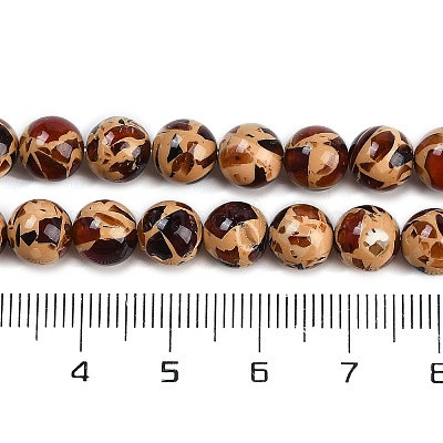 Нити синтетических янтарных бусин X1-G-M199-02F-1