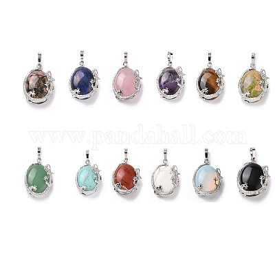 Кулон из натуральных и синтетических камней G-G744-B-1