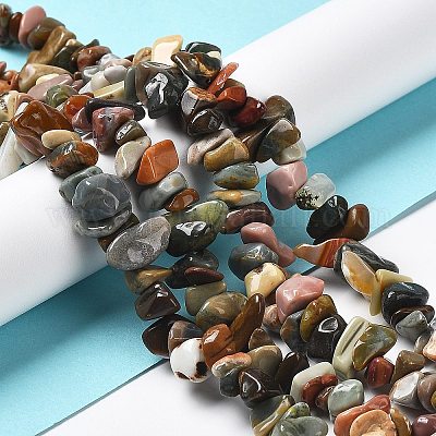 天然アラシャン瑪瑙ビーズ連売り チップ 1~8x5~17x5~8mm 穴：0.9~1mm