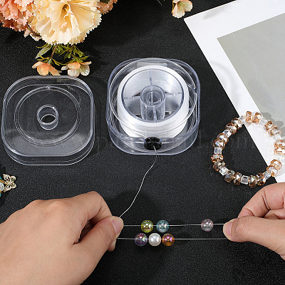 1 рулон круглой кристаллической эластичной нити EW-PA0001-02A-1