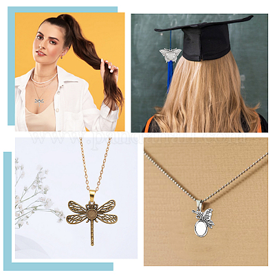 Подвеска в тибетском стиле из сплава с кабошонами из прозрачного стекла DIY-GO0002-31C-1