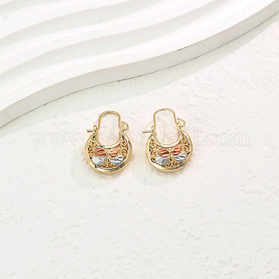 Серьги-кольца из латуни GY2067-2-1