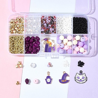 Наборы бусин своими руками на тему Хэллоуина DIY-FS0006-96B-1