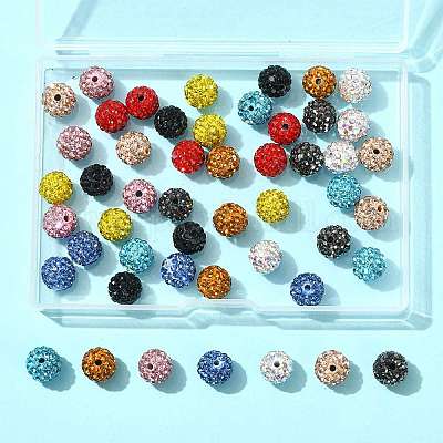 50 шт. 10 цвета проложить бусины для дискотечного шара RB-FS0001-07-1