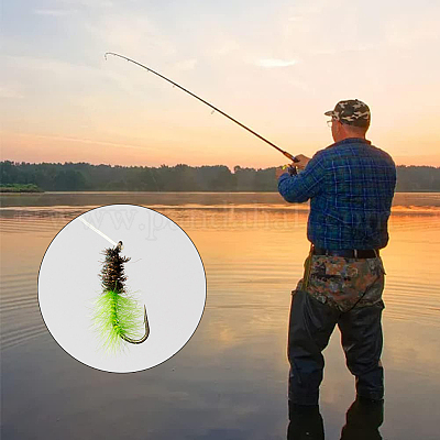 MNFT 10 Color 100m/Lot Fly Fishing Tinsel Chenille Crystal Flash