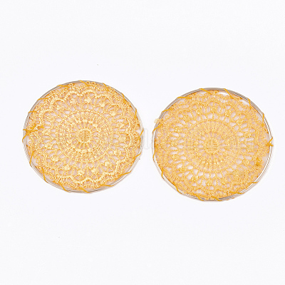 Поликоттон (полиэстер хлопок) тканые подвесные украшения FIND-Q078-14G-1